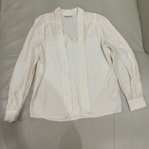 Topshop Tie Front Blouse